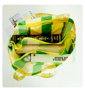 Özel Logo baskılı Polyester Tote çanta uzun döngü kolu yeniden kullanılabilir geometrik tasarım ambalaj alışveriş için mükemmel hediye fikri - Product Image 4