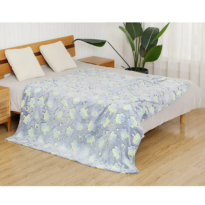 Индивидуальная 100% печатная полиэфирная ткань, полиэфирная домашняя текстильная ткань, фланелевая флисовая ткань с золотым принтом для одеял