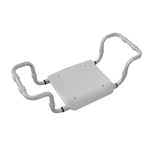 Sedile da Bagno Regolabile in Polipropilene, Telaio Bianco, Lunghezza 30 cm, Larghezza 40 cm, Attrezzatura di Sicurezza per il Bagno - Product Image 1