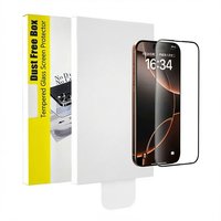 Protection d'écran en verre trempé transparent ultra-fin 2.5D anti-rayures 9H pour iPhone 16 Pro (Stock US)