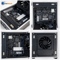 CoreNest AMD Ryzen AI Max 395 AI Mini PC Workstation, Gráficos Radeon 8060s, 128 GB de RAM, Red 10GBE, Salida 8K, Mini PC Workstation con IA