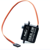 Servo Digital de Metal de 15 KG para Autos RC de Alta Velocidad 1/10 1/8, Aviones RC, Barcos RC, Robots Inteligentes, Accesorios para Modelos RC