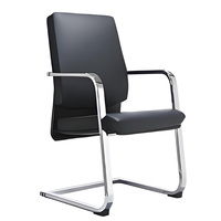 Chaise de bureau moderne en cuir ergonomique de luxe pour cadre, visiteur, confortable et pivotante, en PU