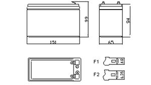ディープサイクル密閉型GELAgmインバーター密閉型鉛蓄電池12v7ahアップバックストレージバッテリー価格 - Product Image 3