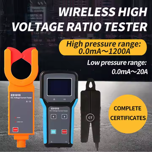 เครื่องวัดแรงดันไฟฟ้าแบบหนีบ ES1010 AC 0.0mA ถึง 1200A พร้อมเครื่องทดสอบอัตราส่วนแรงดันไฟฟ้าไร้สาย 0.0mA ถึง 20.00A  แบบหนีบแรงดันสูง/ต่ำ - Product Image 3