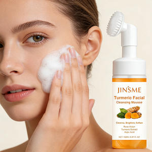 Mousse Nettoyante au Curcuma Personnalisée OEM ODM 100ml Acide Hyaluronique Anti-Rides Anti-Âge Raffermissante Soin de la Peau pour Tous Types de Peau - Product Image 1