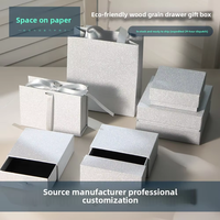 Boîte d'emballage carrée personnalisée en carton blanc pour bijoux, avec couvercle et base, doublure en velours mat, motif ciel étoilé, pour bagues et colliers, cadeaux UV recyclés