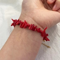 Conjunto de Collar y Pulsera de Perlas de Agua Dulce de Verano, Pulseras de Moda con Cuentas de Coral Estilo Playa
