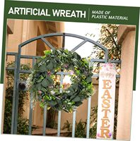 Guirlande de feuilles d'eucalyptus artificielles vertes à prix d'usine, décoration de guirlande pour porte d'entrée, guirlande murale