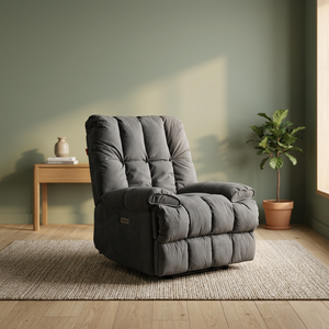 Sillón Reclinable Eléctrico Individual Moderno, Sillón Extensible con Reposabrazos, Sillón Reclinable con Marco Metálico para el Hogar, Salón de Belleza, Sala de Estar - Product Image 4