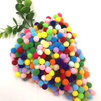 Pompon 8/10/15/20/25/30mm Mini pompons doux moelleux 3cm pompons boule de fourrure fait à la main pour bricolage artisanat décor à la maison fournitures de couture