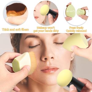 Foundation Brush and Makeup Sponge Set Wet and Dry Mushroom Head Beauty Sponge Egg with Storage <b>Box</b> - Product Image 6