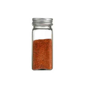 Spice New Style Kitchen Utensils Seasoning Bottle Set 4oz Empty Square Spice Containers Spice Jars