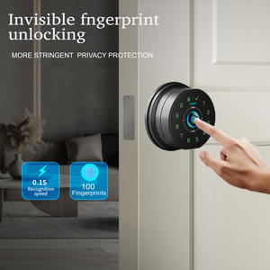Serrure de porte intelligente IP avec déverrouillage par empreinte digitale <span class=keywords><strong>NF</strong></span> Card avec application Tuya Sécurité de qualité supérieure Utilisation en intérieur - Product Image 3
