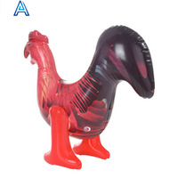 Dessin animé mignon conception PVC air coup gonflable oiseau coq oie poussin poulet jouet pour piscine eau flotteur animal jouet