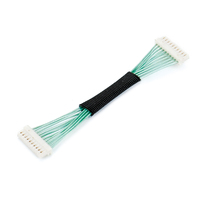 Cable de 10 pines hembra a hembra, color verde azulado, con malla trenzada, para PLC, DAQ, JTAG, ISP, señal industrial, OEM