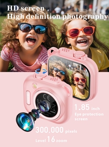 Cámara de Fotos para Niños con Diseño de Dibujos Animados, Pantalla de 1.85 Pulgadas, Función de Zoom, Grabación de Video, Regalo de Navidad - Product Image 6