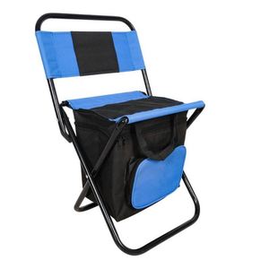 Tabouret de camping pliable léger et portable avec dossier pour la pêche en plein air - Product Image 3