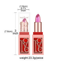 Rouge à lèvres vert métallique caméléon, couleur changeante, paillettes scintillantes, teinte diamant, imperméable, brillance nacrée, gloss à lèvres sexy, maquillage