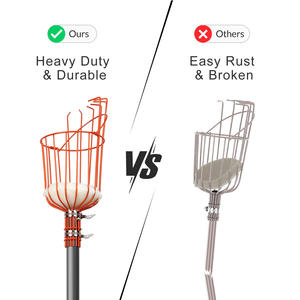 Outil de cueillette de fruits à peigne, outil de cueillette de fruits, tête de panier, poteau de scie, cueilleur de cerises télescopique, cueilleur de cerises à prix suivi - Product Image 4