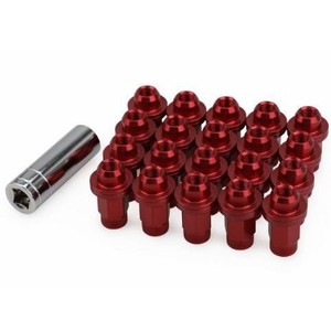 Écrous de roue M12X1.5 en alliage d'aluminium rouge pour Toyota, amélioration de la performance, qualité aviation 7075-T6 - Product Image 1
