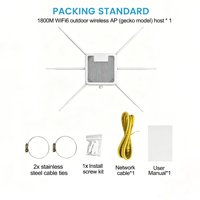 Punto de Acceso WiFi6 para Exteriores Hongheng Technology HW3000B AX3000, Doble Banda 2.4G y 5G, Alcance de 300-600M, Amplificador de Señal WiFi Impermeable