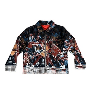 La Mejor Chaqueta de Tapicería Retro de Michael de China, Chaqueta de Tapicería Gráfica de Baloncesto para Hombre, de Manga Larga - Product Image 4