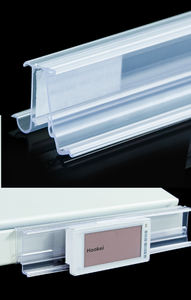 Vente en gros au détail en plastique PVC acrylique étiquette étiquette adhésive bande de données support de prix pour étagères - Product Image 3