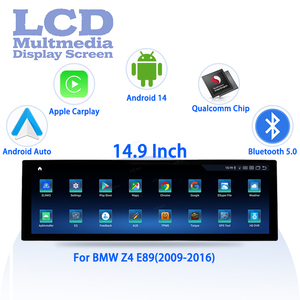 מערכת מולטימדיה אלחוטית Carplay עם אנדרואיד 14 לרכב BMW Z4 E89 2009-2016, ניווט GPS, יחידת ראש עם מסך - Product Image 1