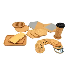 Wholesale Nature Color Blank Customized Drink Cork Placemats and Cork Coaster