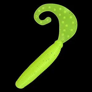 Guo Song Leurres Plastique Environnemental 5/6/7cm Paddle Tail Worm Bass Soft Grub Tackle Leurre de pêche Brème Leurre de pêche en plastique souple - Product Image 1