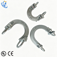 Attache de renforcement anti-oscillation en fonte ductile UTT18 QT450 pour la stabilisation des conduites d'incendie en immeubles de grande hauteur