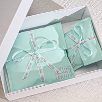 Kantong Kosmetik Kanvas Gaya Kustom, Pouch Parfum dengan Pita, Tas Kemasan Amplop Hadiah Kanvas Berkualitas Tinggi