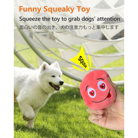 Pelotas de Juguete para Perros de Felpa Suave con Sonidos Integrados, Juguetes Interactivos para Jugar a Traer, Aptos para Mascotas Pequeñas y Medianas