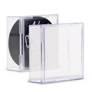 Boîte de présentation carrée pour pucks de hockey avec protection UV - Product Image 1