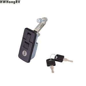 Caravan Đẩy Khóa Với Latch Knob Motorhome Thuyền Campervan Khóa Đen Với Chìa Khóa - Product Image 3