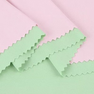 Hai Mặt Sữa Lụa 150G <span class=keywords><strong>Polyester</strong></span> T-Shirt Dệt Kim Vải Mỏng Thoáng Khí Nhuộm Mô Hình Mặc Giản Dị Trong Kho <span class=keywords><strong>Polyester</strong></span> Vải - Product Image 4