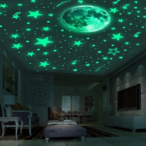 Stelle splendenti della luna punteggiano <span class=keywords><strong>adesivi</strong></span> da parete fluorescenti creativi decorazioni per la <span class=keywords><strong>stanza</strong></span> dei bambini autoadesivi personalizzati per la notte - Product Image 6