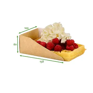 Waffle Packaging Dustpan Shape Paper Box for Waffle