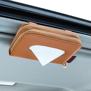 Boîte à mouchoirs pour voiture Ensembles de serviettes pour pare-soleil de voiture Porte-boîte à mouchoirs Décoration intérieure pour <span class=keywords><strong>BMW</strong></span> Accessoires de voiture - Product Image 3