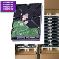 Disque dur de surveillance WD20EJRX violet 2 To, interface SATA, 5400 tr/min, cache 64 Mo, fiabilité 24/7, SATA 6 Gb/s, pour système de sécurité NVR DVR CCTV