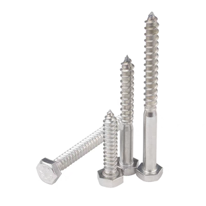 Vis à <span class=keywords><strong>bois</strong></span> à filetage grossier <span class=keywords><strong>en</strong></span> acier au carbone zingué, tailles M6 à M12, pour poteaux <span class=keywords><strong>en</strong></span> <span class=keywords><strong>bois</strong></span>, poutres et travaux <span class=keywords><strong>de</strong></span> charpente - Product Image 4