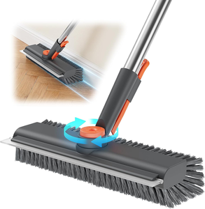 Balai-<span class=keywords><strong>brosse</strong></span> 3-en-1 pour le nettoyage des sols avec manche long détachable, <span class=keywords><strong>brosse</strong></span> à poils rotatifs pour le nettoyage domestique, prix d'usine, vente en gros - Product Image 1