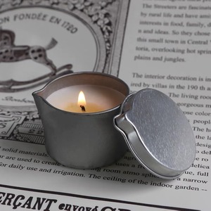 Venta al por Mayor de Frascos de Velas Clásicos Personalizables de Estilo Europeo para Bodas, Caja Redonda de Metal para Velas, Frasco para Velas Sólidas y Perfumes Aromáticos - Product Image 2