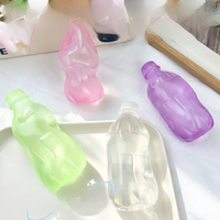 Bouteille d'eau en forme de jouet compressible à l'huile de coco haute transparence, jouet sensoriel malléable en vaseline, anti-stress, cadeau en gros