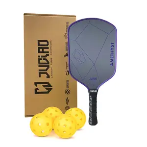 2024 New Arrival Top Ranking Amethyst Raw Carbon Fiber Rough Surface Pickleball Paddle