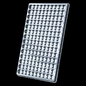 Khay nhựa đa khoang trong suốt, Khay lưu trữ lưới mật độ cao cho các linh kiện điện tử/Bộ phận vi mô - Product Image 3