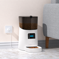 Distributeur de nourriture intelligent pour animaux de compagnie de grande capacité 6L, commande à distance par application mobile WIFI, distributeur automatique de nourriture pour chats et chiens avec puce électronique