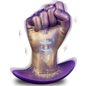 Vibrador de Puño Vibratorio Enorme, Masajeador de Próstata con 10 Modos, de Silicona Suave, Estirador Monstruoso con Base en T de Seguridad, Juguete para Adultos - Product Image 1