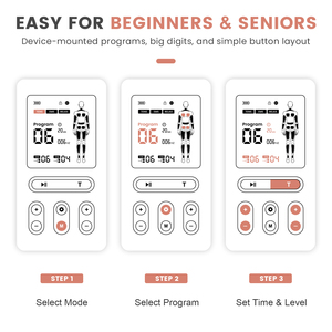 Alat Pijat Tubuh NMES untuk Meredakan Nyeri Punggung, Perangkat <span class=keywords><strong>Tens</strong></span> yang Dapat Disesuaikan - Product Image 6